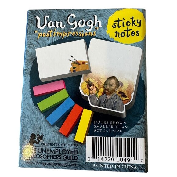 Vincent Van Gogh Sticky Notes Set Postimpressions Art Gift Office Stationery - Picture 2 of 8